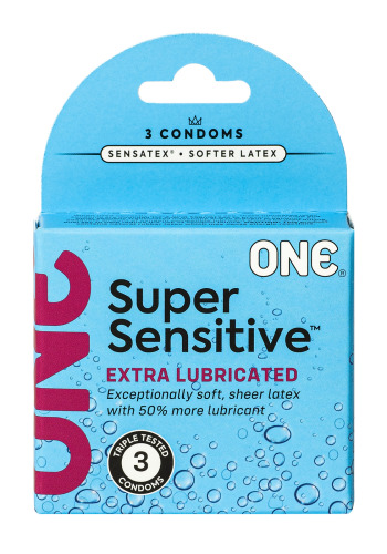 Набір гладких ультратонких презервативів One Super Sensitive