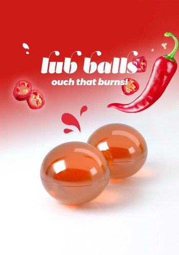 Масажні вибухові кульки з перцем Crushious Lub Balls Hot - фото 1