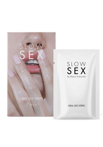 М'ятні смужки для орального сексу Bijoux Indiscrets Oral Sex Strips Slow Sex - фото 1