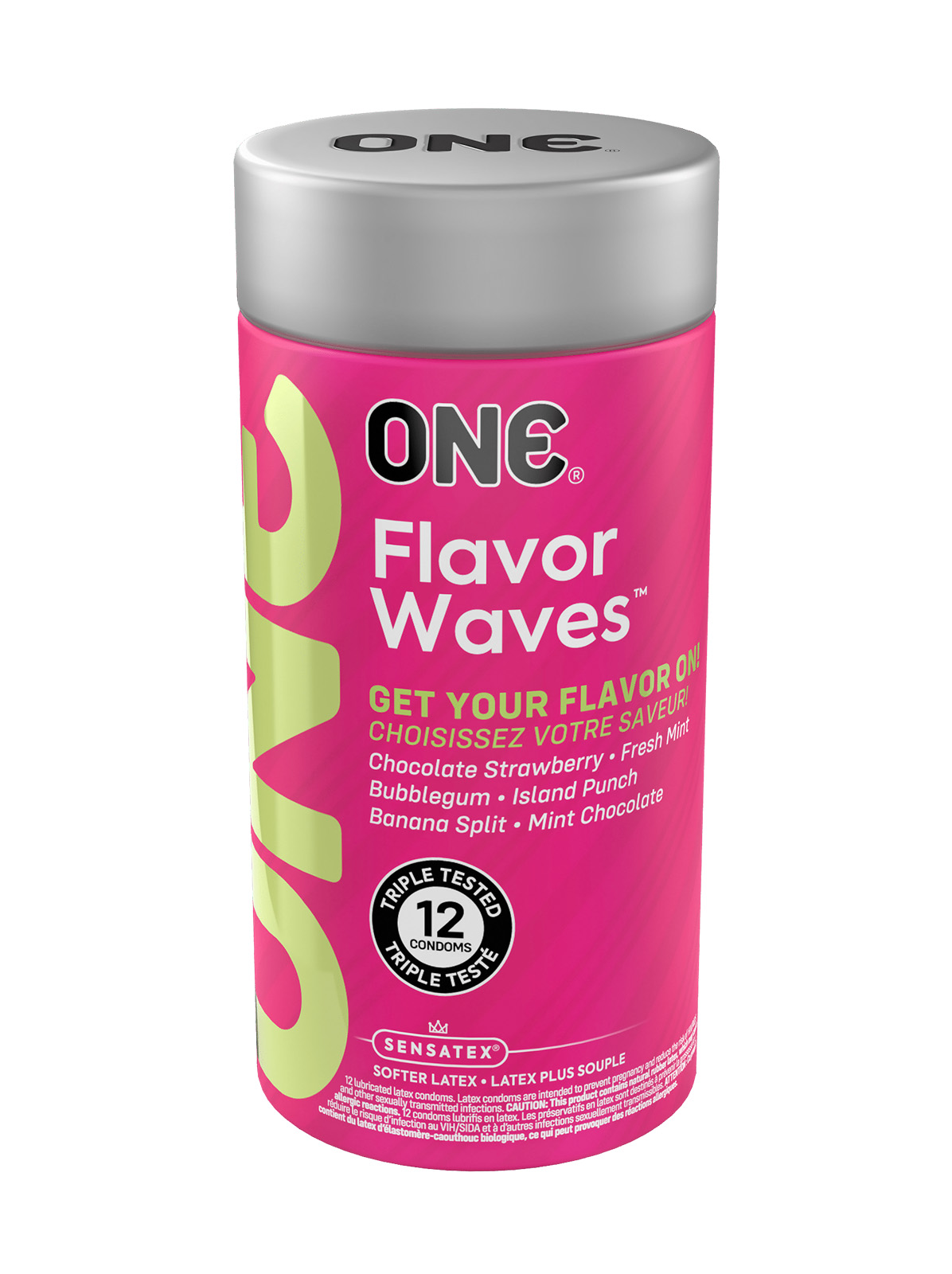 Набор презервативов с разными вкусами One FlavorWaves, 12 шт