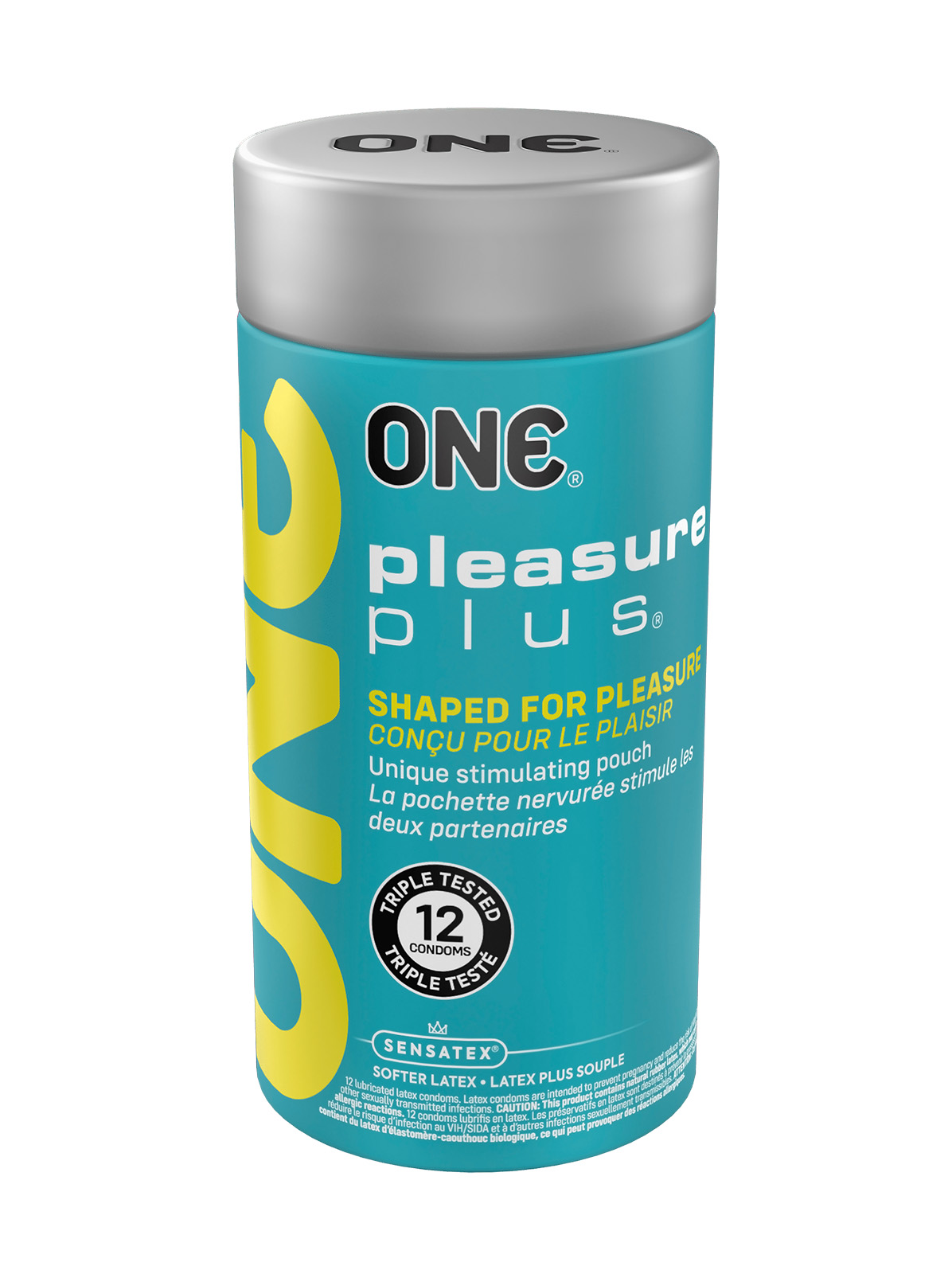 Набір презервативів One Pleasure Plus з мішечком на кінці та внутрішніми ребрами