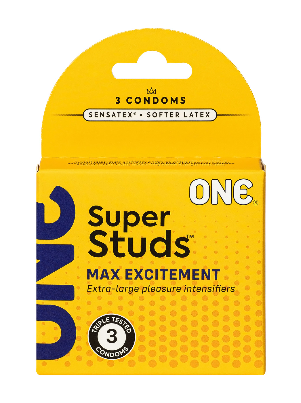 Набір рельєфних презервативів One Super Studs в упаковці