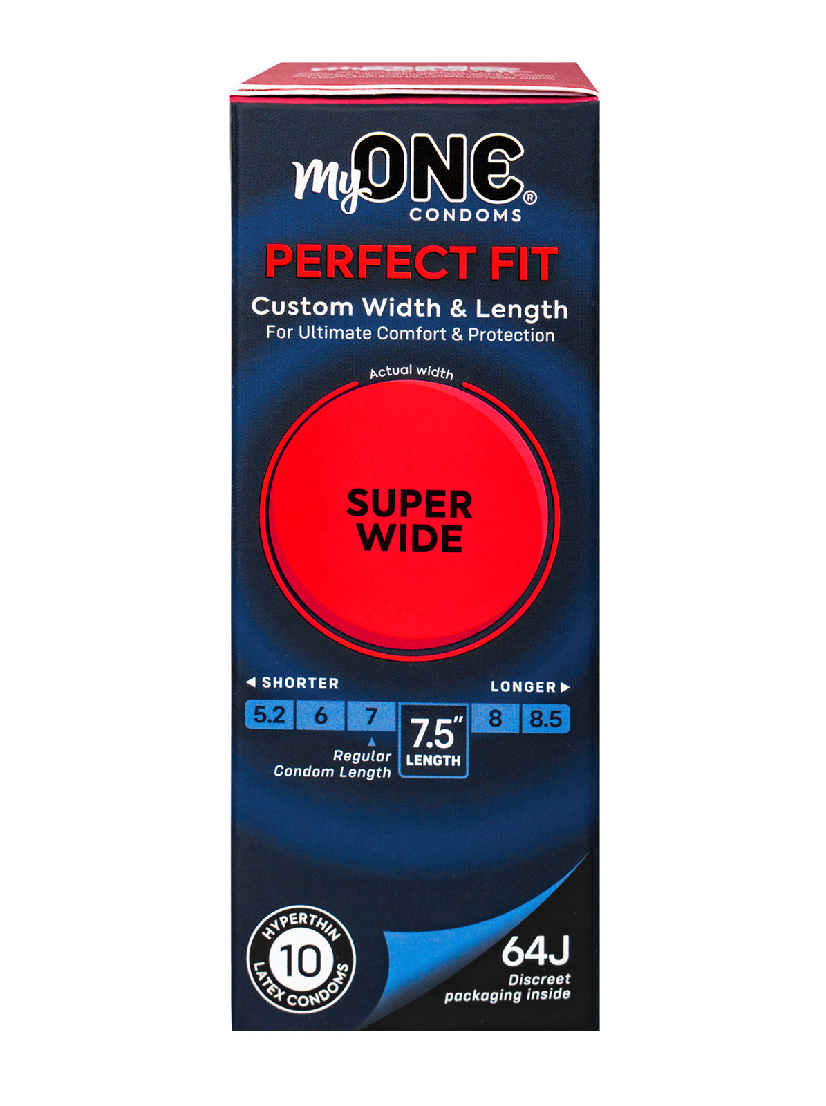 Презервативи великі MyONE Super Wide 64J, 10 шт