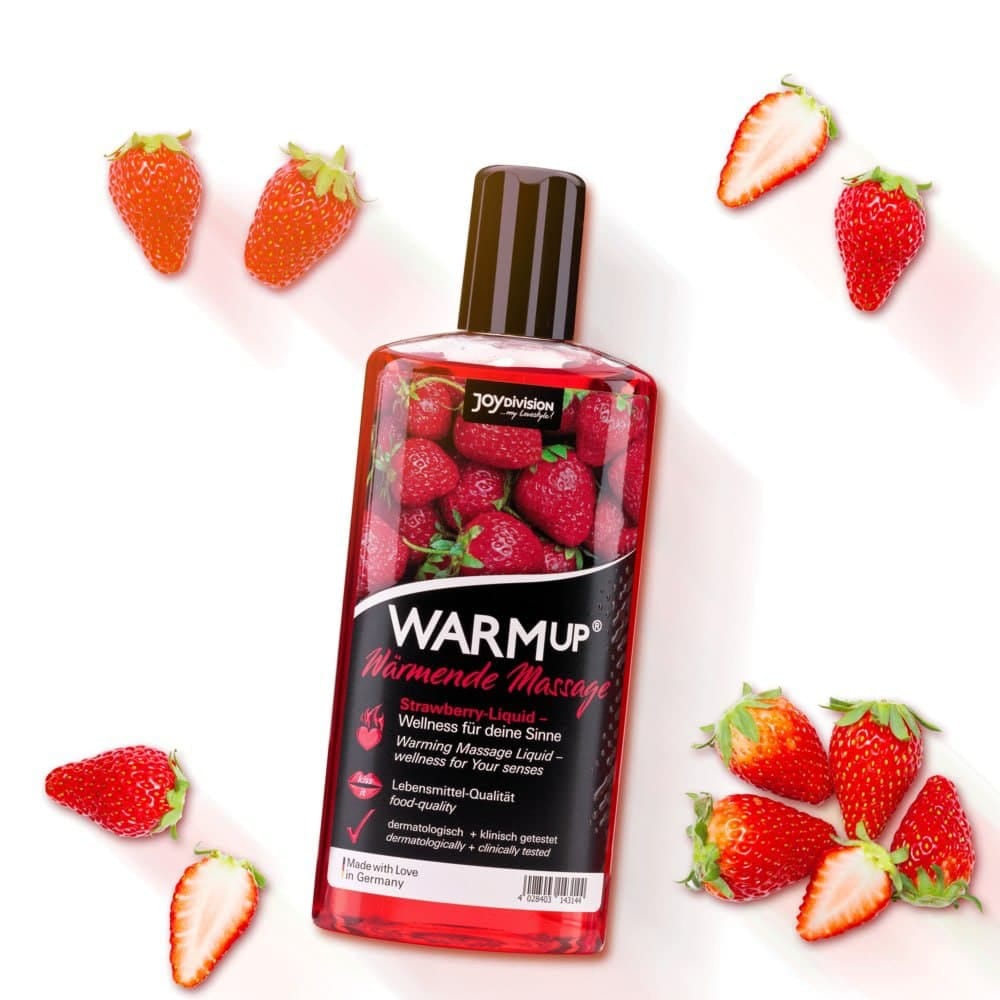 Їстівна мас-сажна олія з розігрівальним ефектом WARMup Strawberry