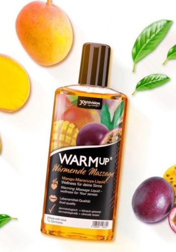 Їстівна мас-сажна олія з розігрівальним ефектом WARMup Mango Maracuya