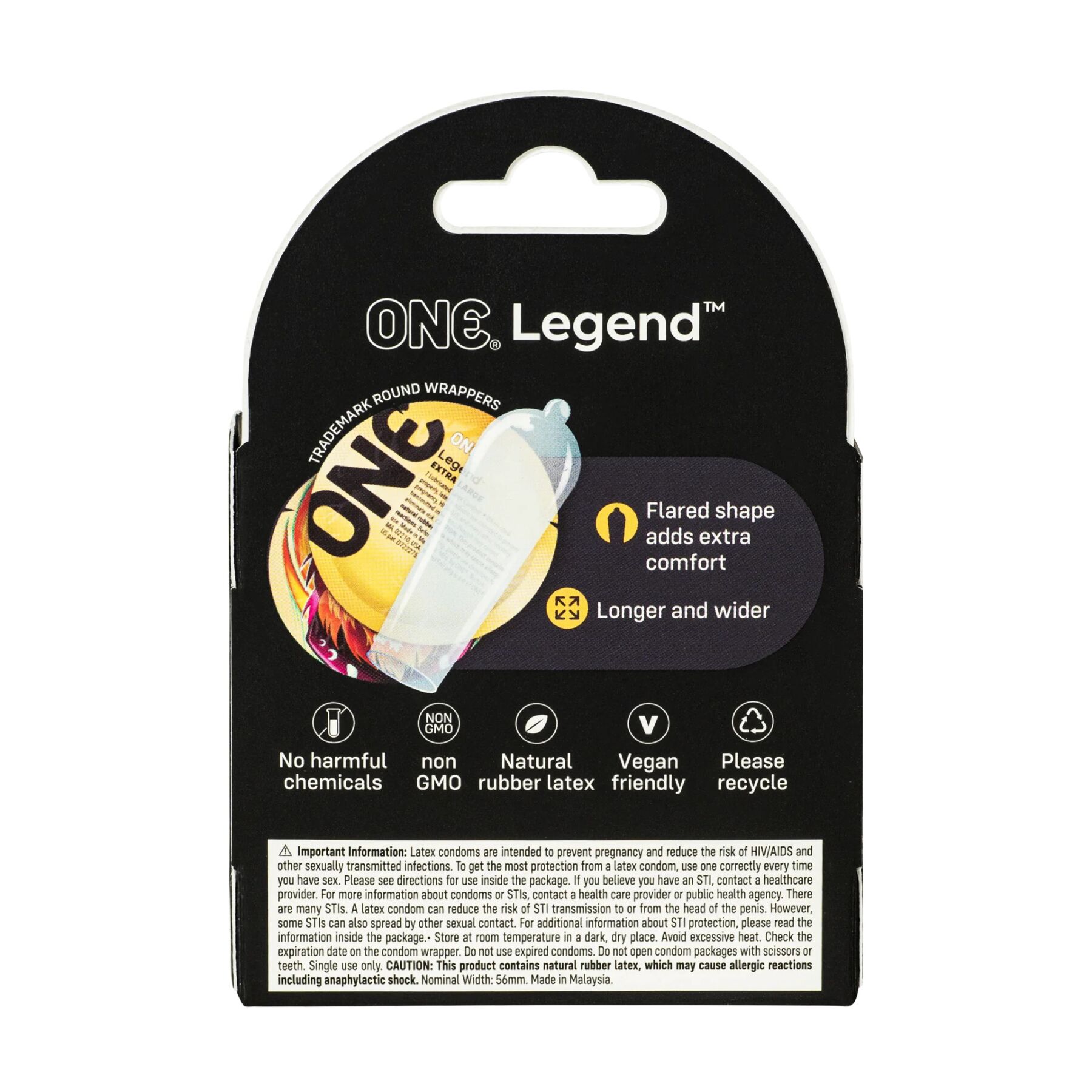 Презервативи великого розміру One Legend, 3 шт - Зображення 2