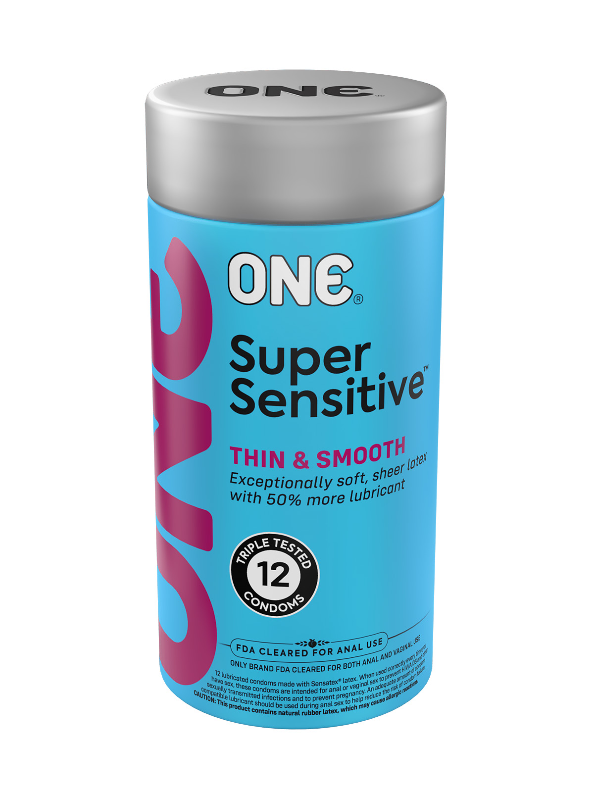 Набір гладких ультратонких презервативів One Super Sensitive, 12 шт.