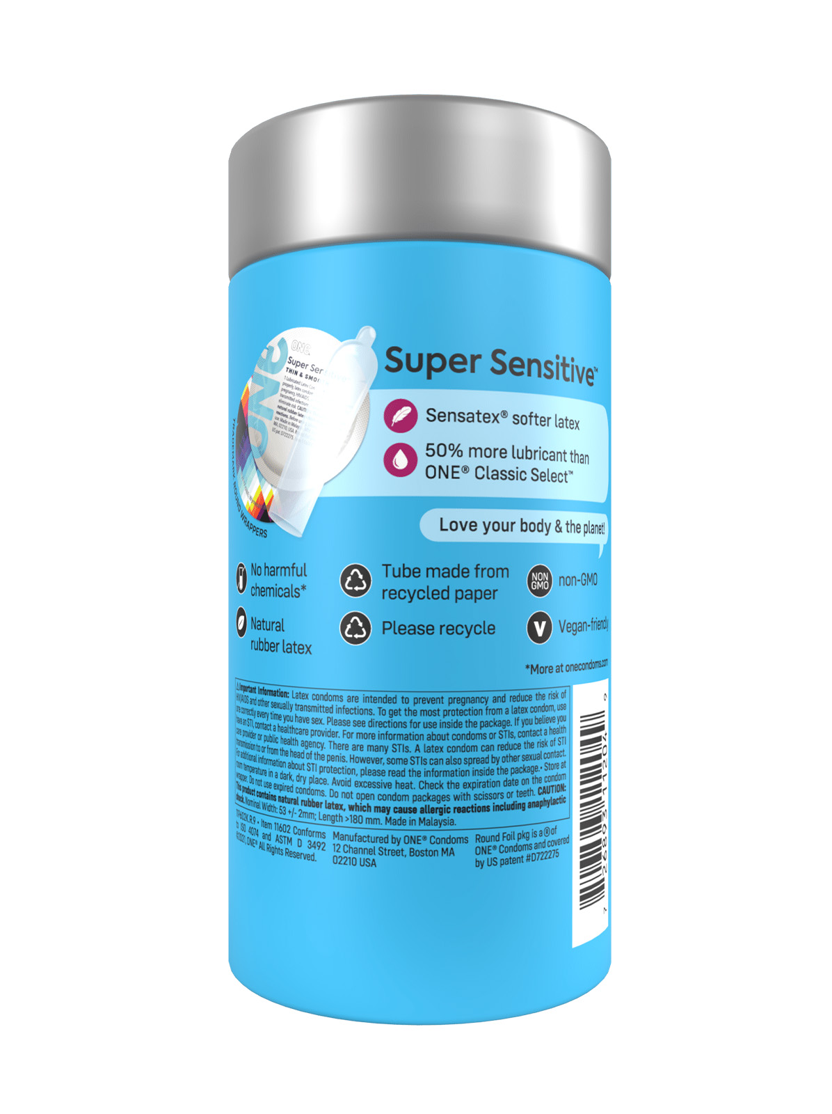 Набор гладких ультратонких презервативов One Super Sensitive, 12 шт — изображение 2