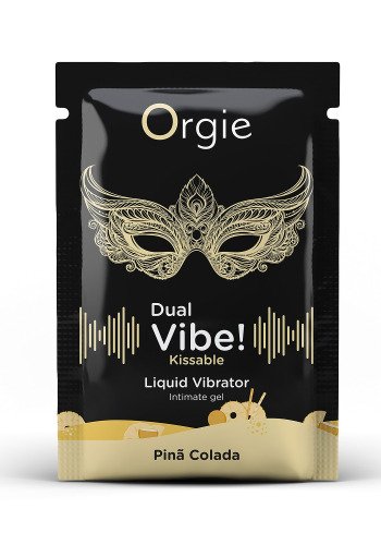 Пробник Жидкий вибратор коктейль Пина Колада Dual Vibe!