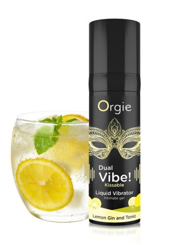 Рідкий вібратор DUAL VIBE коктейль Джин-тонік лимон