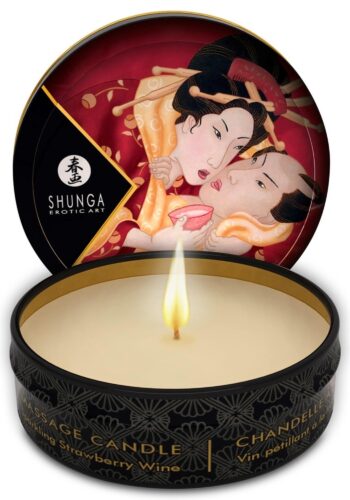 Свічка для масажу Mini Massage Candle Strawberry Sparkling Wine
