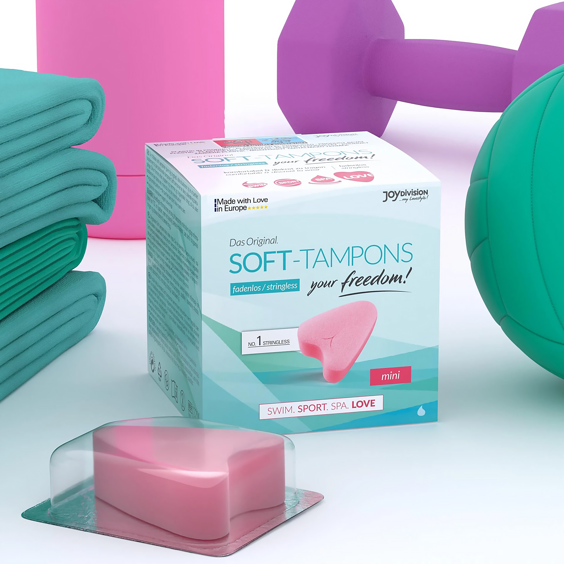 Тампони Soft-Tampons mini JoyDivision для сексу, спорту, спа під час менструації - Зображення 2