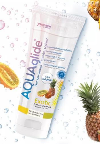 Їстівний лубрикант на водній основі зі смаком екзотичних фруктів AQUAglide Exotic