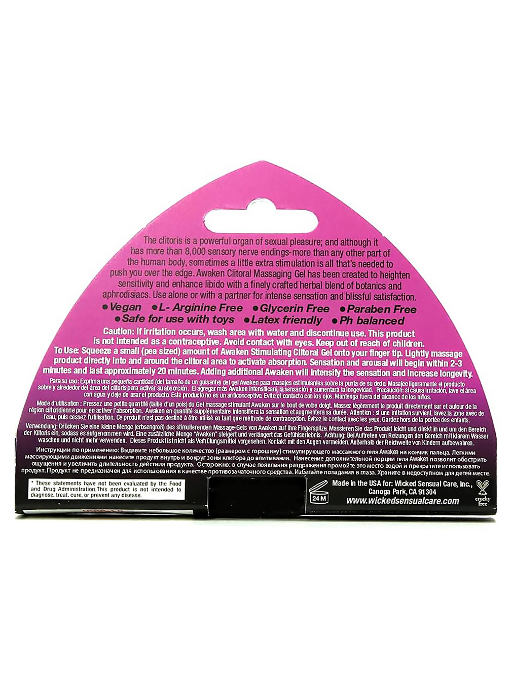 Збуджувальний гель Wicked Awaken Stimulating Clitoral Gel - фото 1