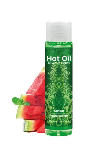 Согревающее съедобное массажное масло Hot Oil Nuei - Арбуз