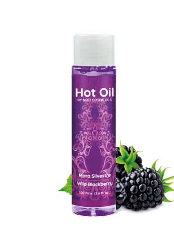 Согревающее съедобное массажное масло Hot Oil Nuei - Ежевика