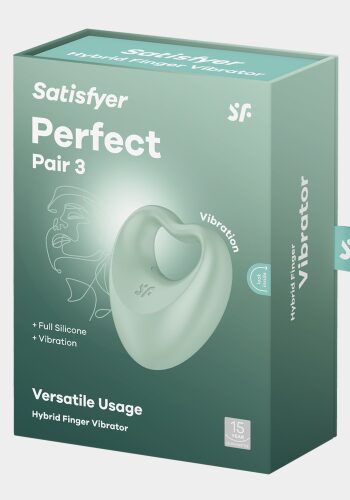 2 в 1 вибратор для пар: виброкольцо + вибратор на пальцы Perfect Pair 3 Satisfyer