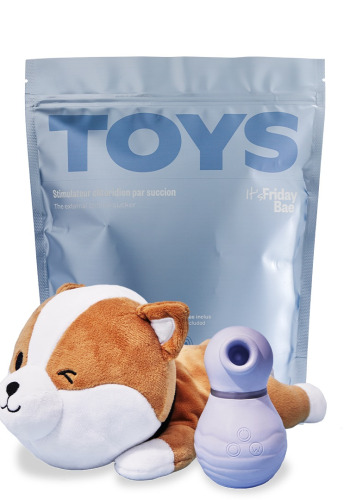 Вакуумний стимулятор для клітора TOYS+ кейс-песик шіба-іну Friday Bae - фото 1