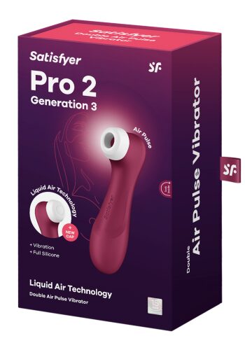 Вакуумный стимулятор клитора с вибрацией и Liquid AirPro 2 Generation 3 Satisfyer