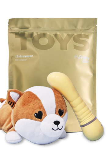 Вібратор для точки G TOYS+ кейс-песик шіба-іну Friday Bae - фото 1