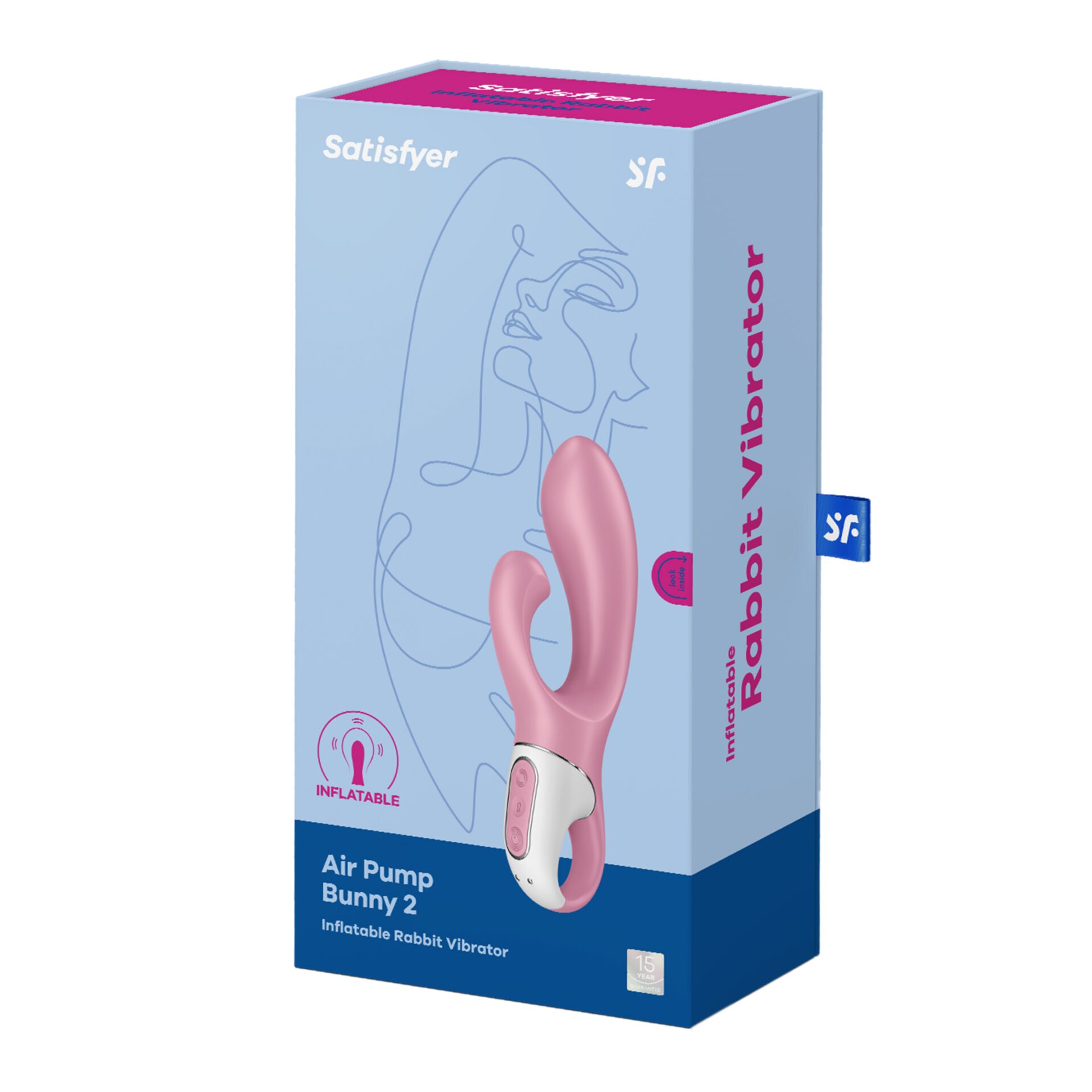 Вібратор-кролик Air Pump Bunny 2 Satisfyer - фото 5