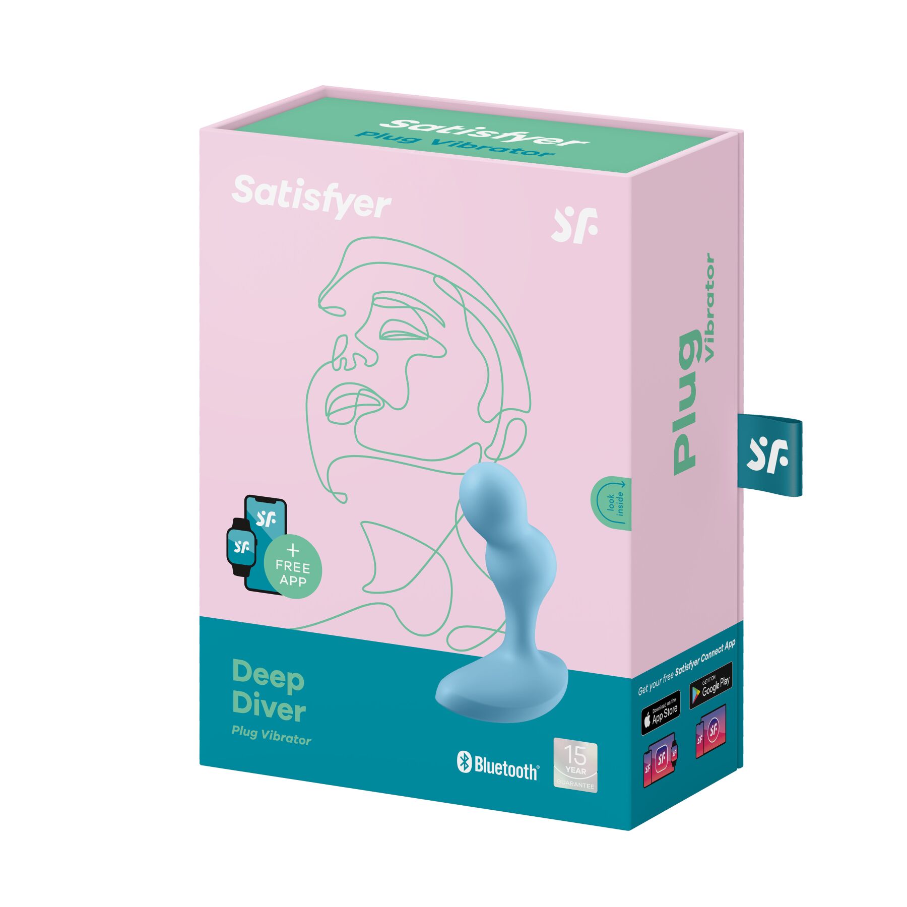Анальна смарт пробка з вібрацією Deep Diver Satisfyer