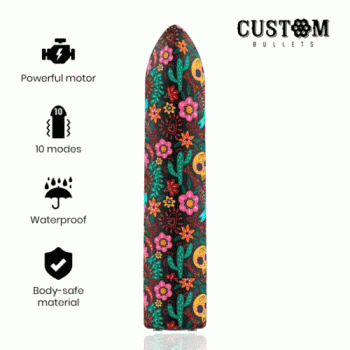 Потужна віброкуля Skull Custom Bullets - фото 1
