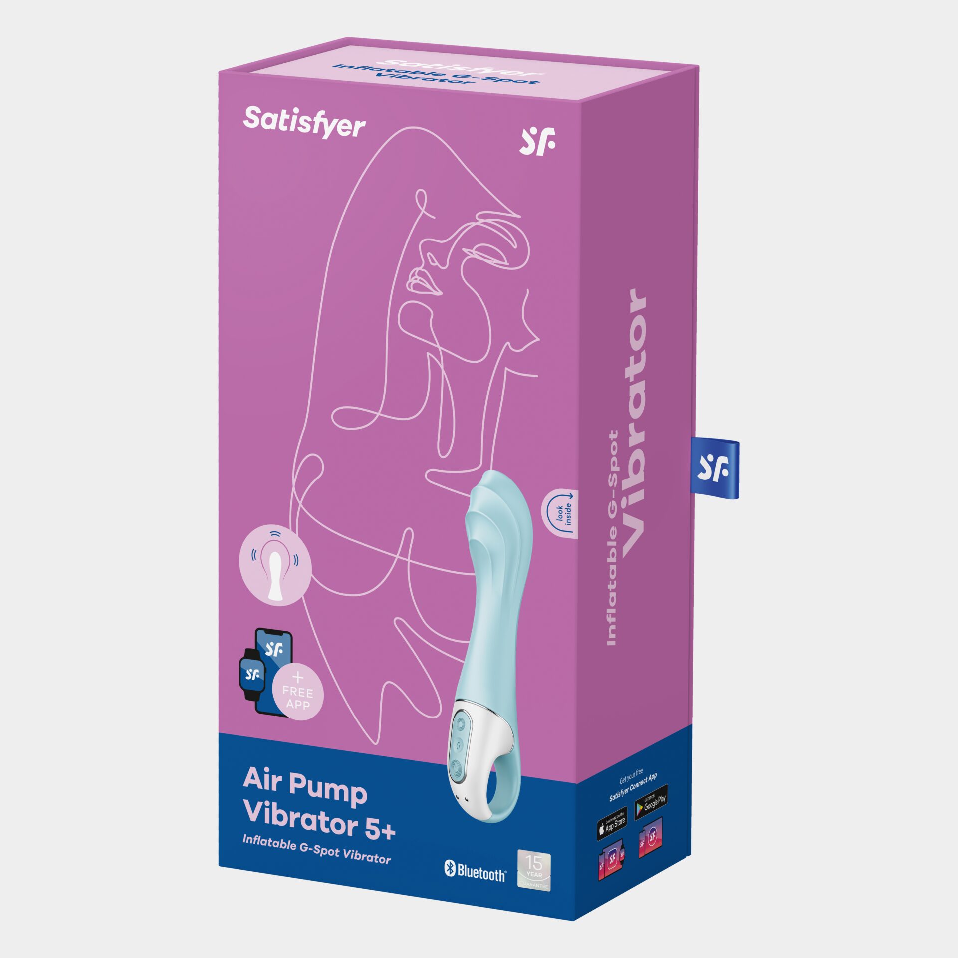 Смарт вібратор надувний Air Pump Vibrator 5 Satisfyer - Зображення 6