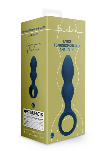 Силиконовая анальная пробка Large Teardrop Shaped Anal Plug Loveline