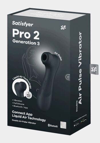 Вакуумний смарт стимулятор для клітора з вібрацією та Liquid Air Pro 2 Generation 3 Connect App Satisfyer - фото 6