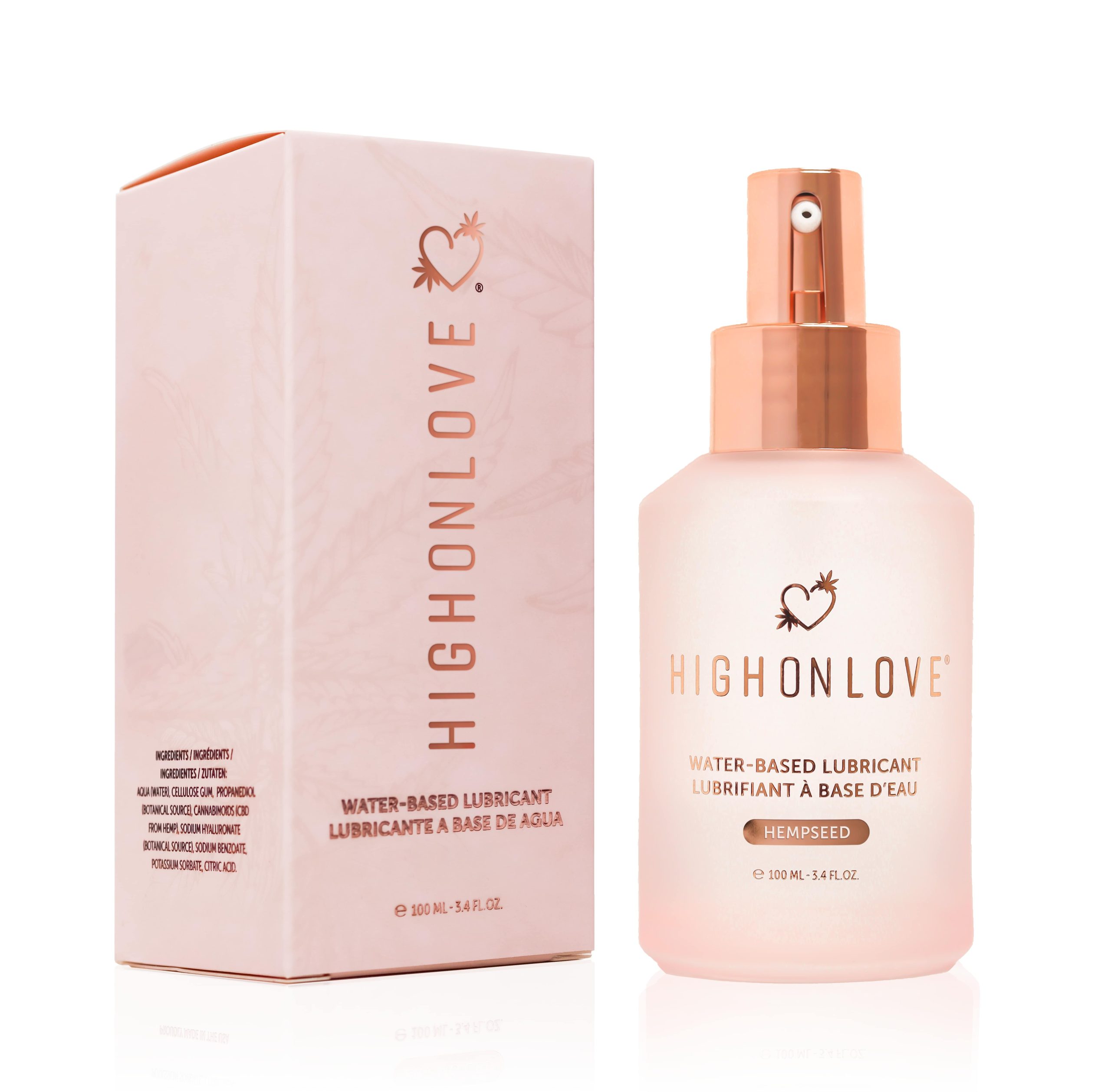 Лубрикант на водній основі з олією насіння канабісу Water-based Lubricant Hempseed HighOnLove