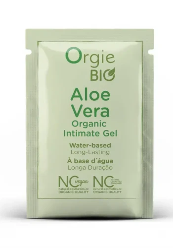 Пробник Органічний лубрикант з екстрактом алое вера Aloe Vera, 2 мл