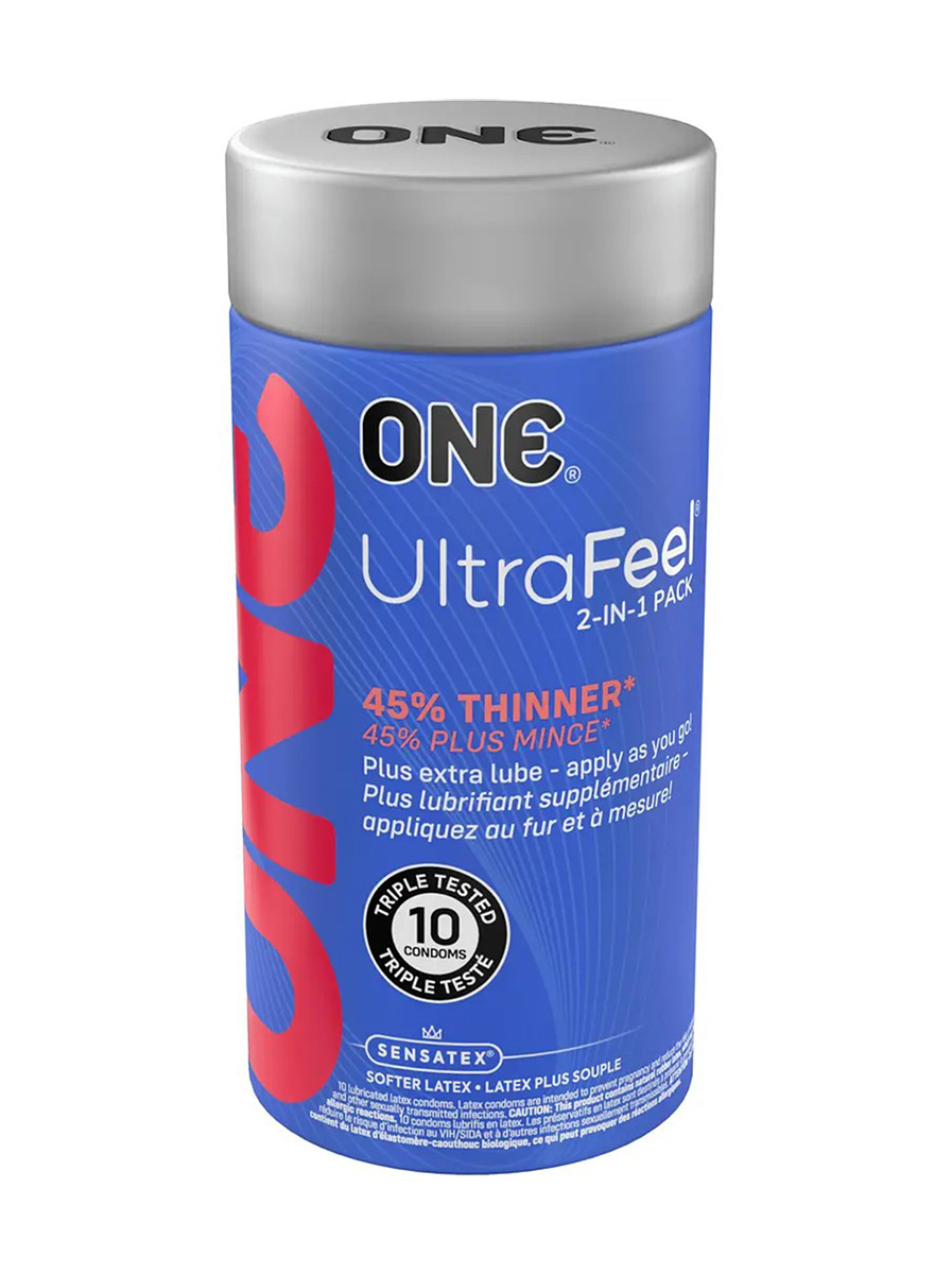 Набор презервативов One Ultra Feel с дополнительным пакетиком смазки, 10 шт