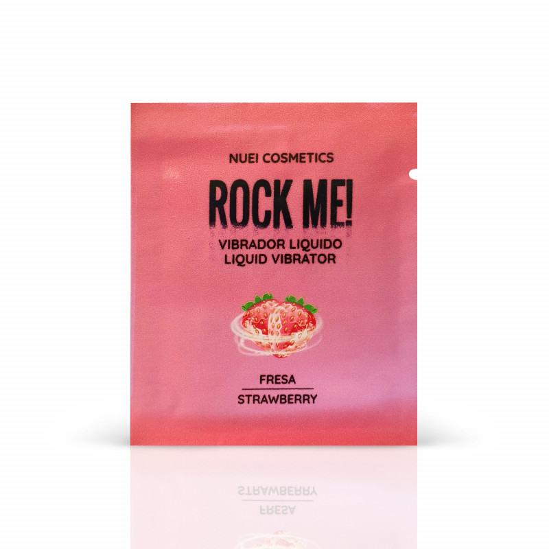 Пробник Рідкий вібратор Rock Me! Nuei - Полуниця, 2 мл