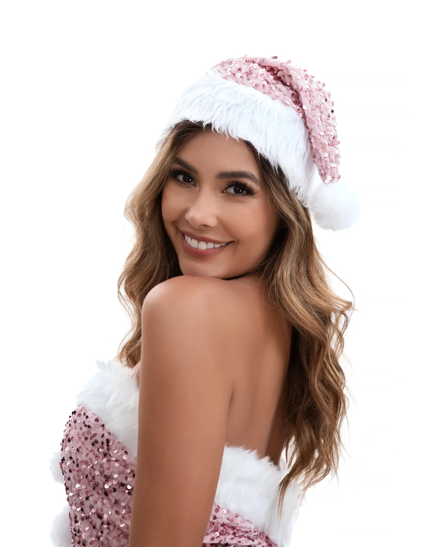 Костюм снегурочки Pink Christmas dress — изображение 8