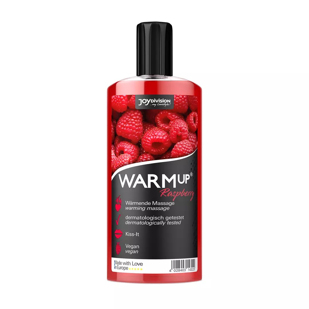 Їстівна масажна олія з розігрівальним ефектом WARMup Raspberry, 150 мл - Зображення 2
