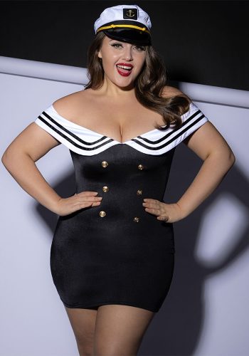 Костюм морячки Sailor dress/plus size