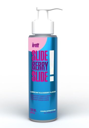 Лубрикант їстівний з ароматом ожини Intt SLIDE BERRY SLIDE! на водній основі, 100 мл