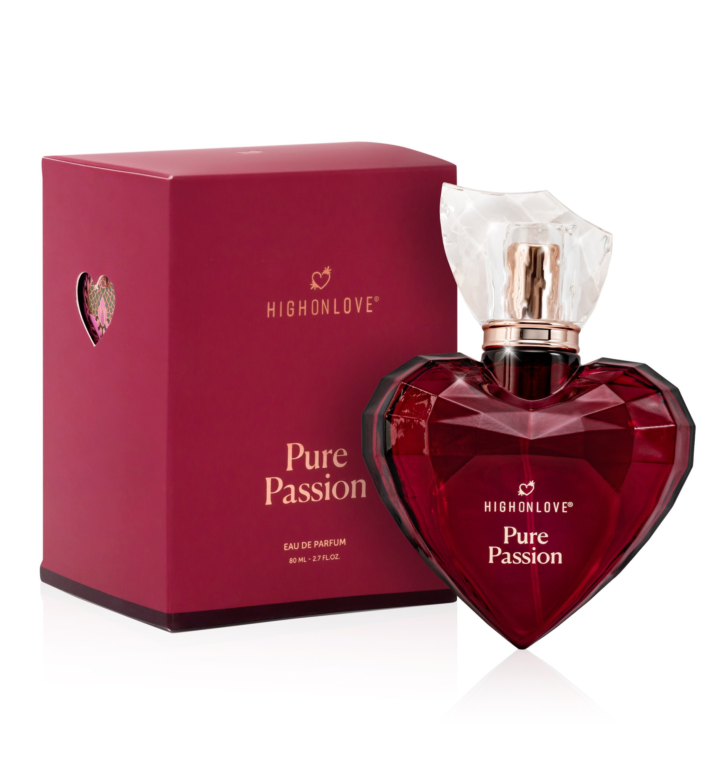 Парфюмированная вода для женщин с ароматом-афродизиаком Pure Passion HighOnLove, 80 мл