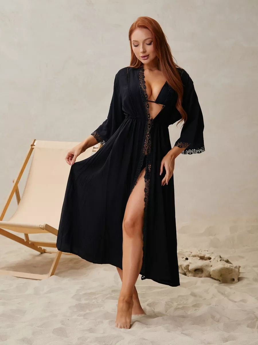 Пляжна сукня Beach breeze Black - Зображення 4