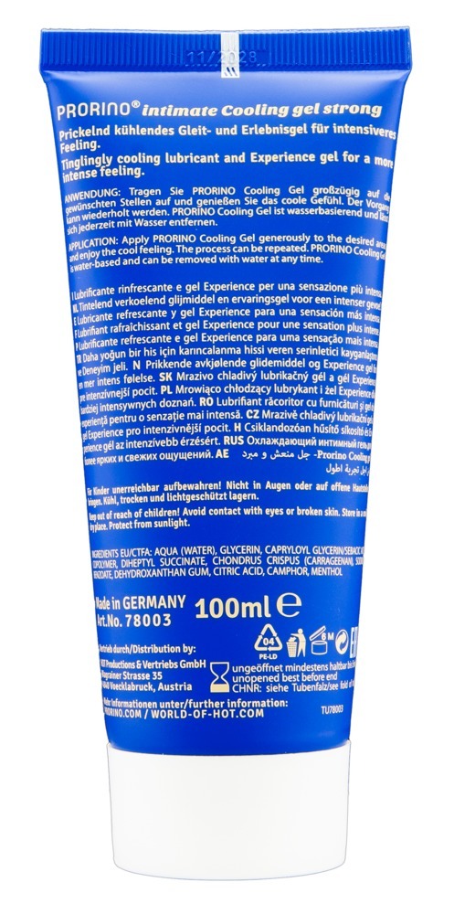 intymnyi hel z efektom okholodzhennia hot prorino intimate strong 100 ml hot 3