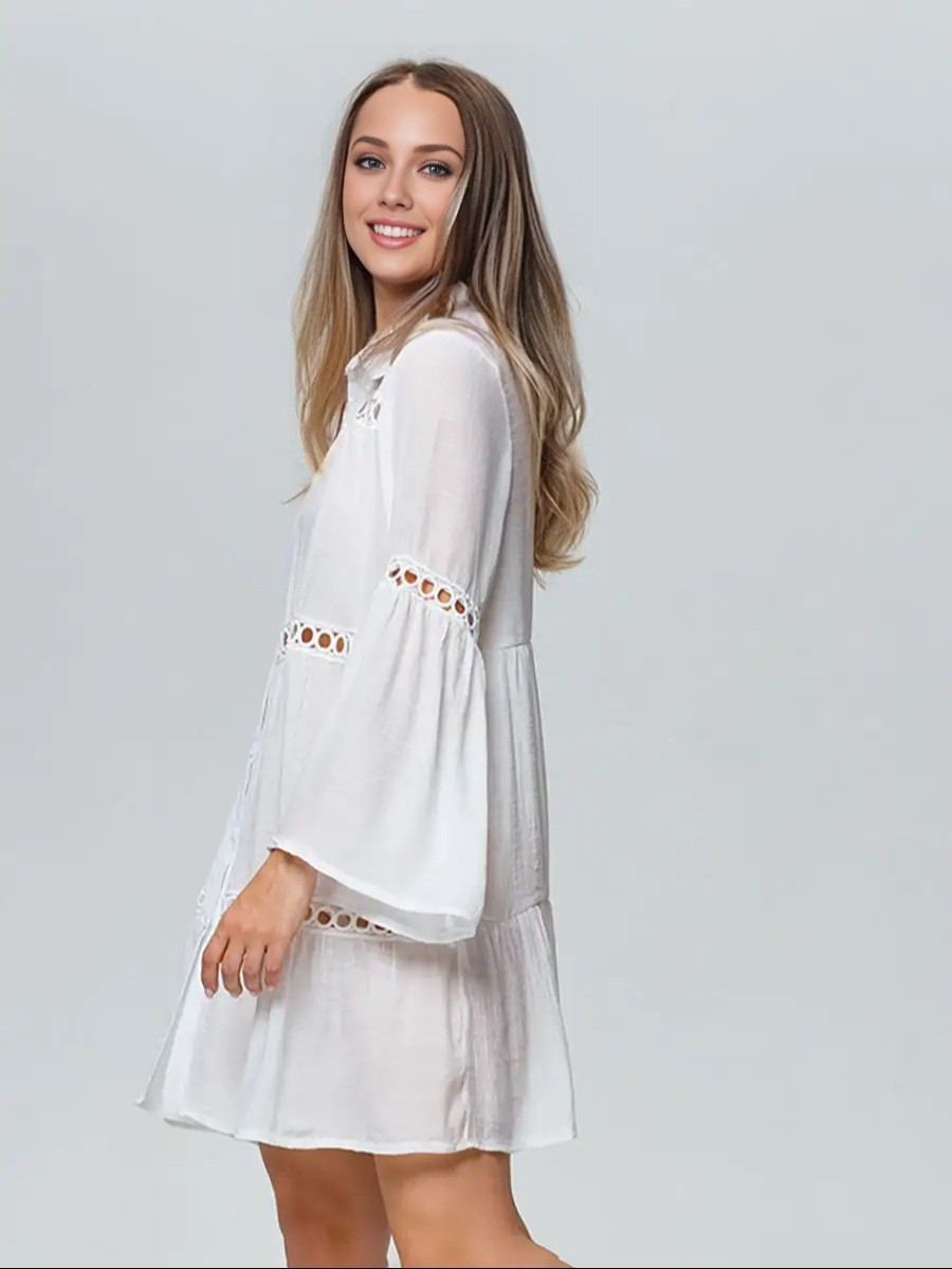 Пляжная туника-рубашка P18 White — изображение 2