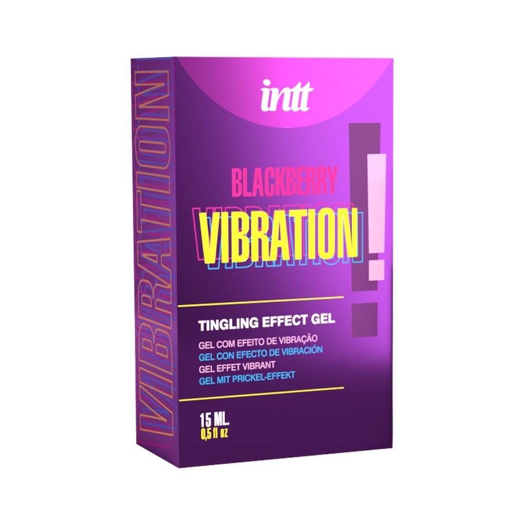 Рідкий вібратор Intt Vibration Blackberry з ароматом ожини, 15 мл