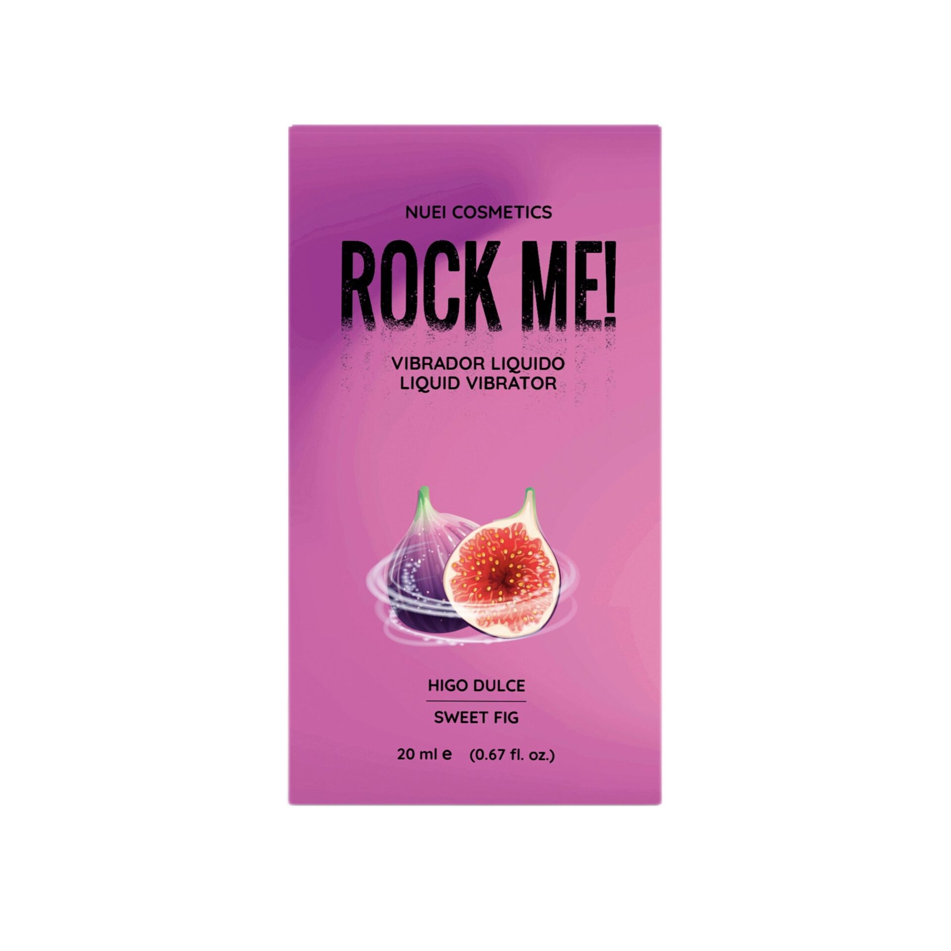 Рідкий вібратор NUEI ROCK ME зі смаком солодкого інжиру, 20 мл