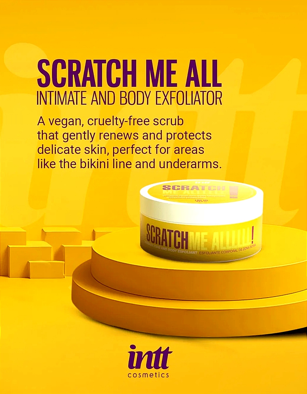 Скраб для тіла та інтимних зон Intt Scratch Me Allll! гель з мікросферами, 100 мл