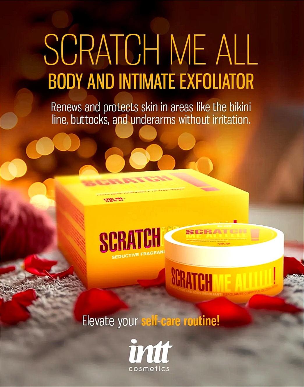 Скраб для тіла та інтимних зон Intt Scratch Me Allll! гель з мікросферами, 100 мл