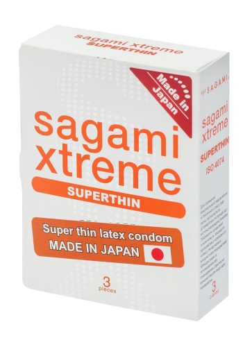 Супертонкі латексні Sagami Xtreme Superthin, 3 шт