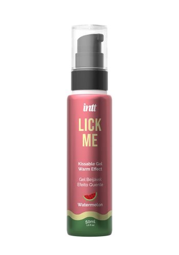 Їстівний гель зі смаком кавуна Intt Lick Me Watermelon та зігріваючим ефектом, 50 мл