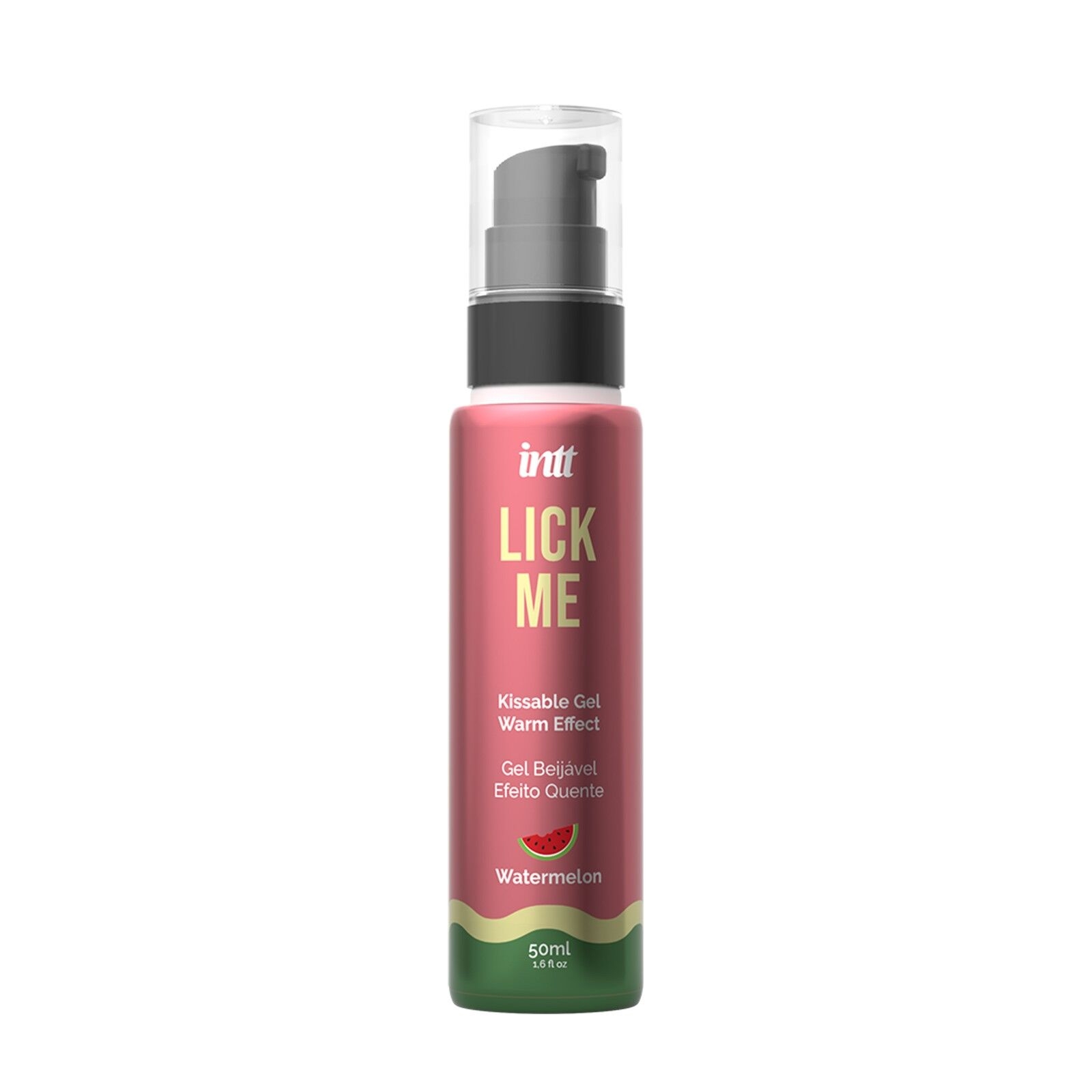 Їстівний гель зі смаком кавуна Intt Lick Me Watermelon та зігріваючим ефектом, 50 мл