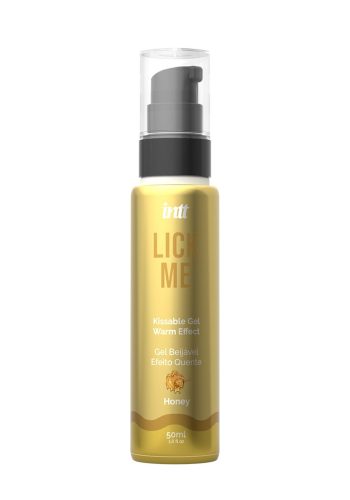 Їстівний гель зі смаком меду Intt Lick me Honey та зігріваючим ефектом, 50 мл